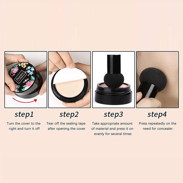 Hydrating BB Cream with Mushroom Head Applicator, Concealer, and Anti-Aging Properties
