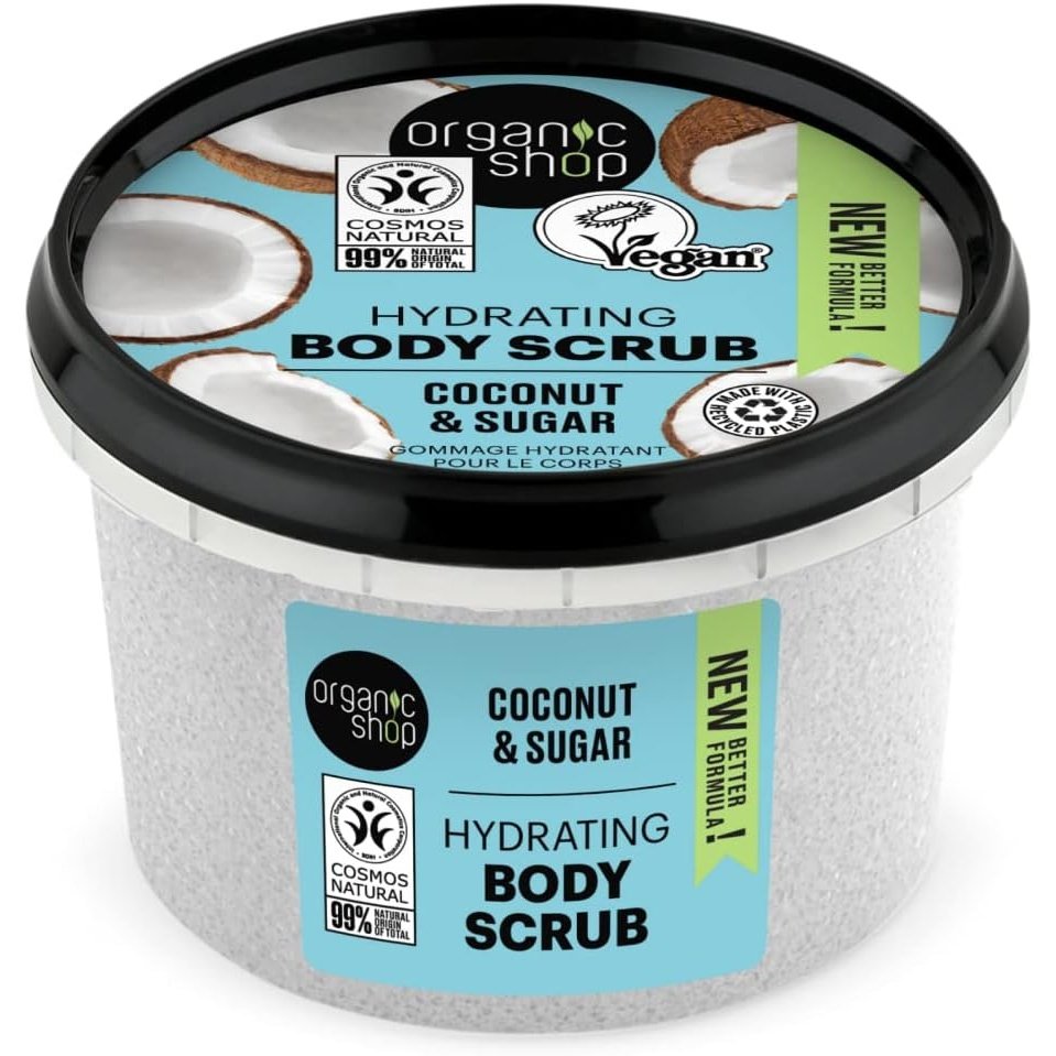 Hydrating Coconut Body Scrub with Organic Oil and Natural Sugar