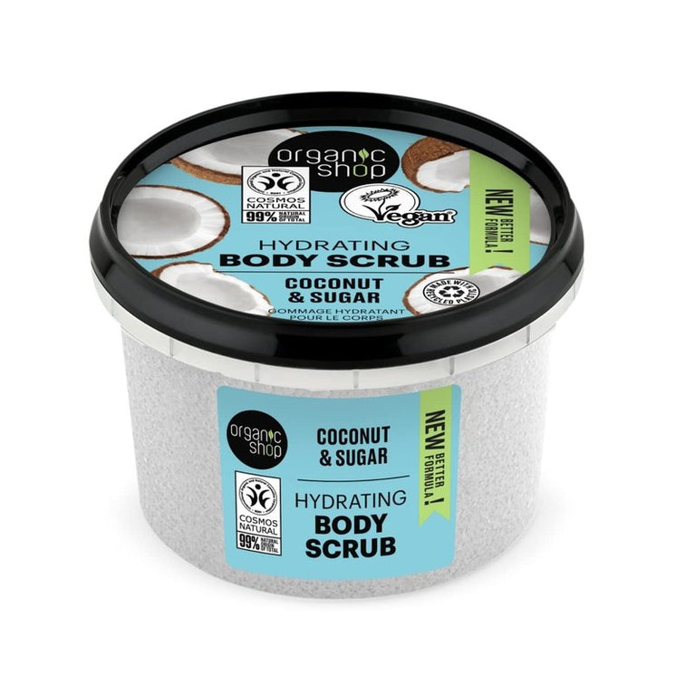 Hydrating Coconut Body Scrub with Organic Oil and Natural Sugar