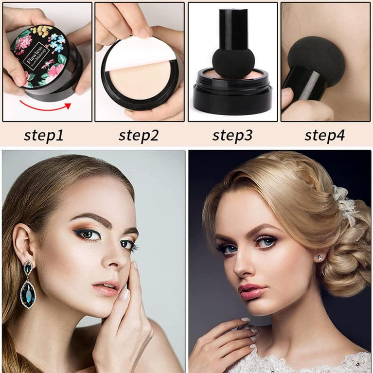 Mushroom Sponge Head BB Cream: Concealing, Nourishing, and Moisturizing Liquid Foundation for Radiant Skin Tone