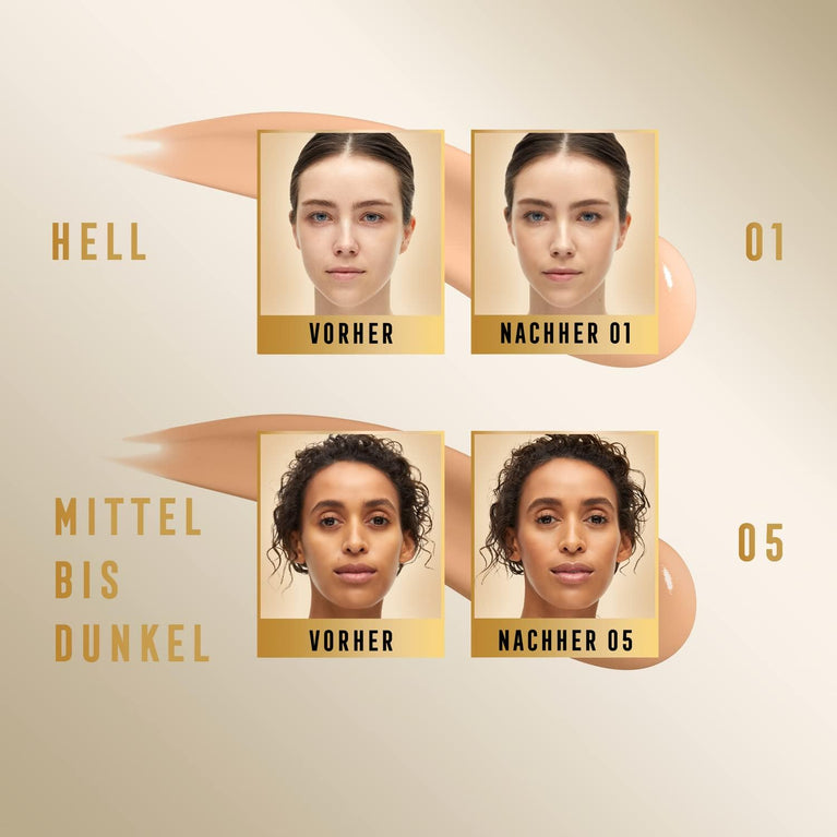 Max Factor Miracle Skin-Enhancing Concealer with Hydrating Hyaluronic Acid and Vitamin C, Shade 05 - Environmentally Friendly and Long-Lasting Coverage