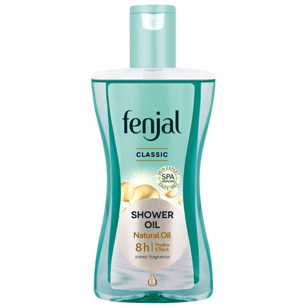 Luxurious Fenjal Classic Shower Oil with Natural Ingredients, 225ml