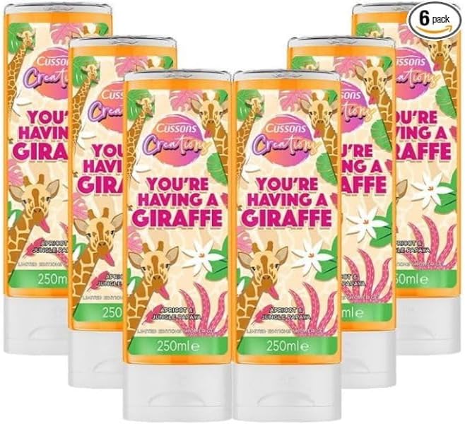 Wild and Wonderful You're Having A Giraffe Body Wash - 6-Pack of 250ml Bottles