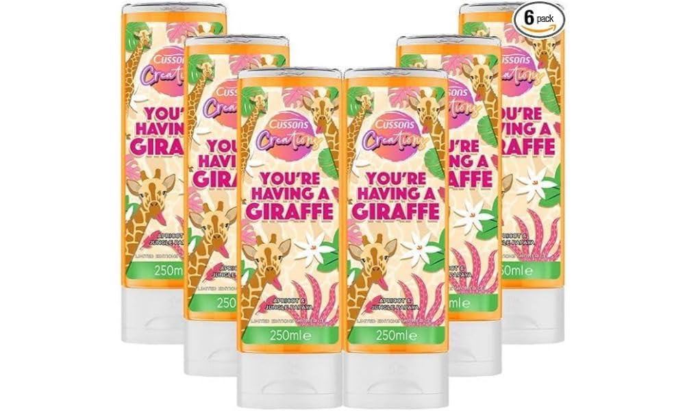 Wild and Wonderful You're Having A Giraffe Body Wash - 6-Pack of 250ml Bottles