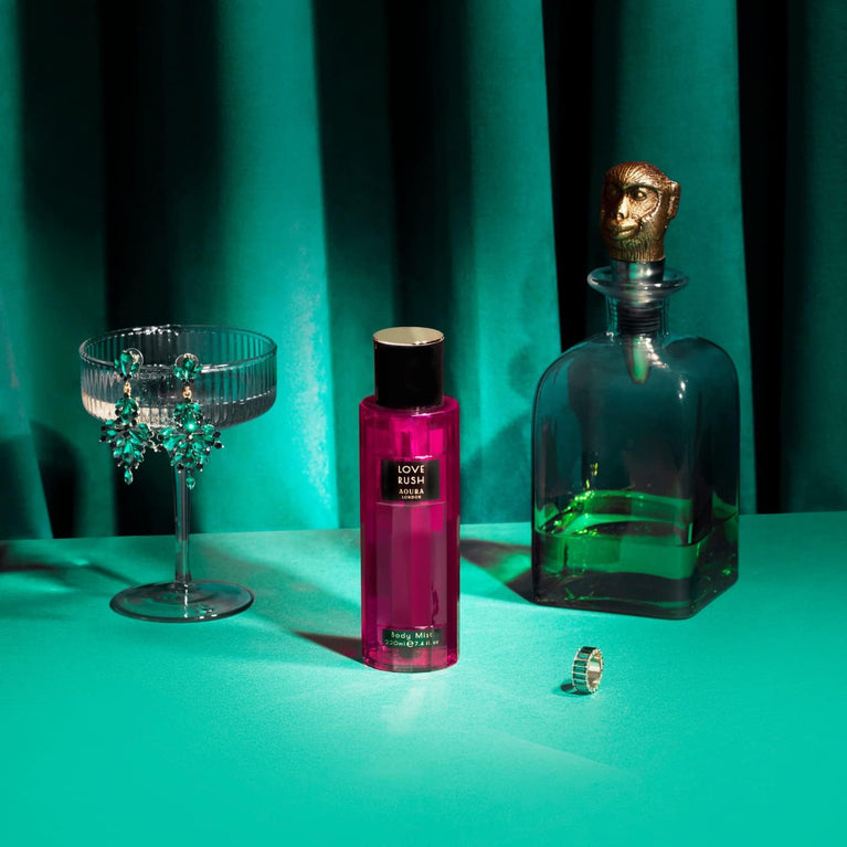 Aoura London Love Rush Body Mist Fragrance Spray 220ml for Women