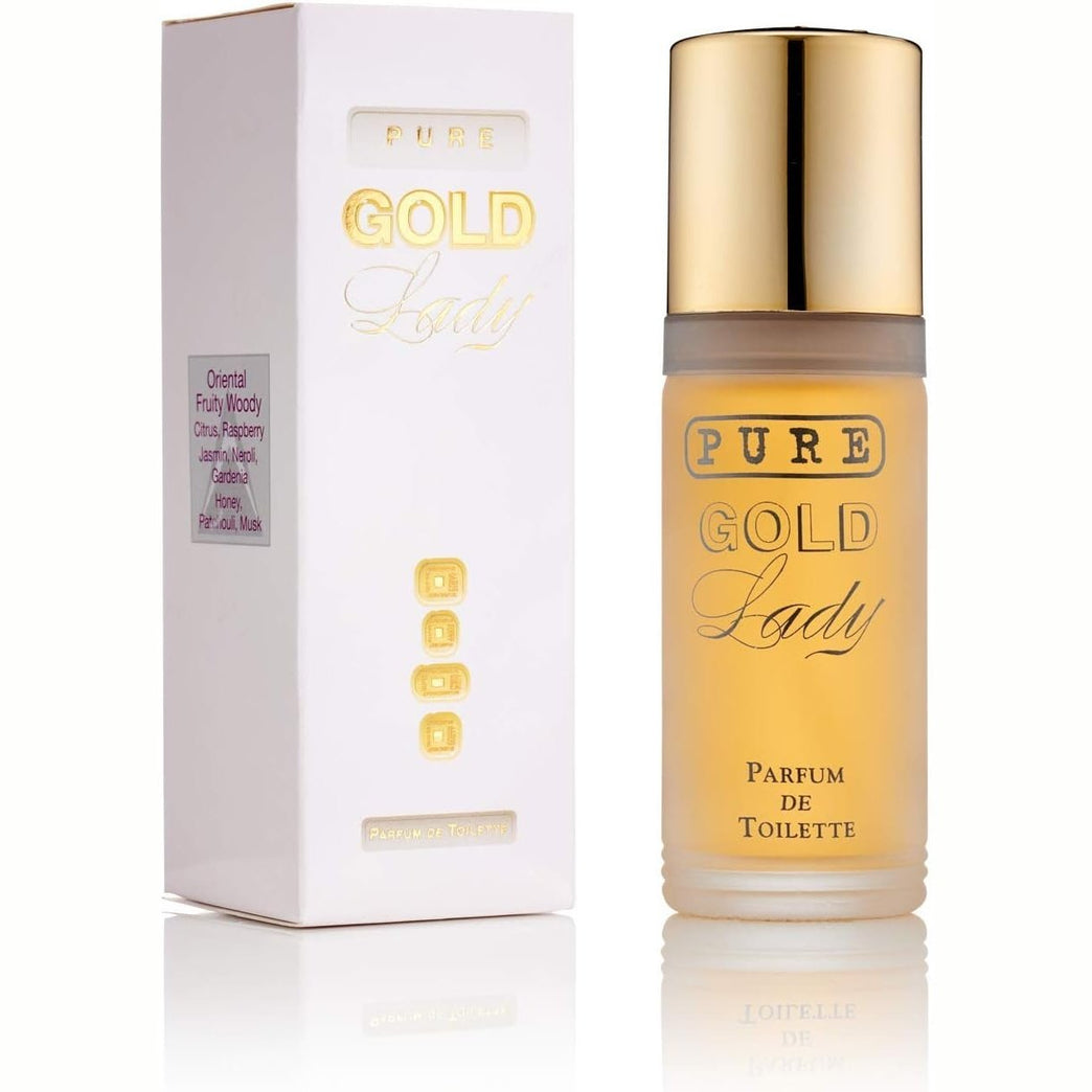 Pure Gold Lady - Luxury Fragrance for Women - 55ml Parfum de Toilette, made by Milton-Lloyd