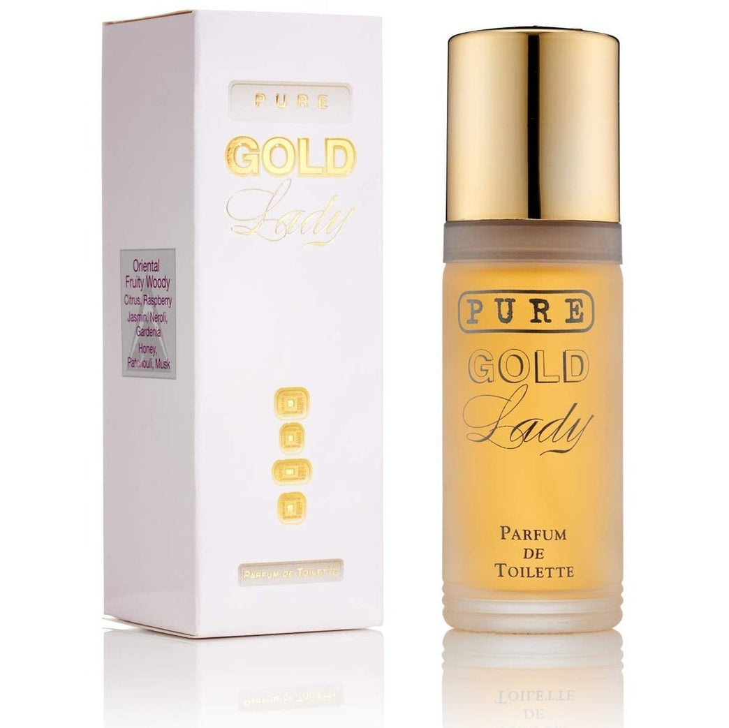 Pure Gold Lady - Luxury Fragrance for Women - 55ml Parfum de Toilette, made by Milton-Lloyd