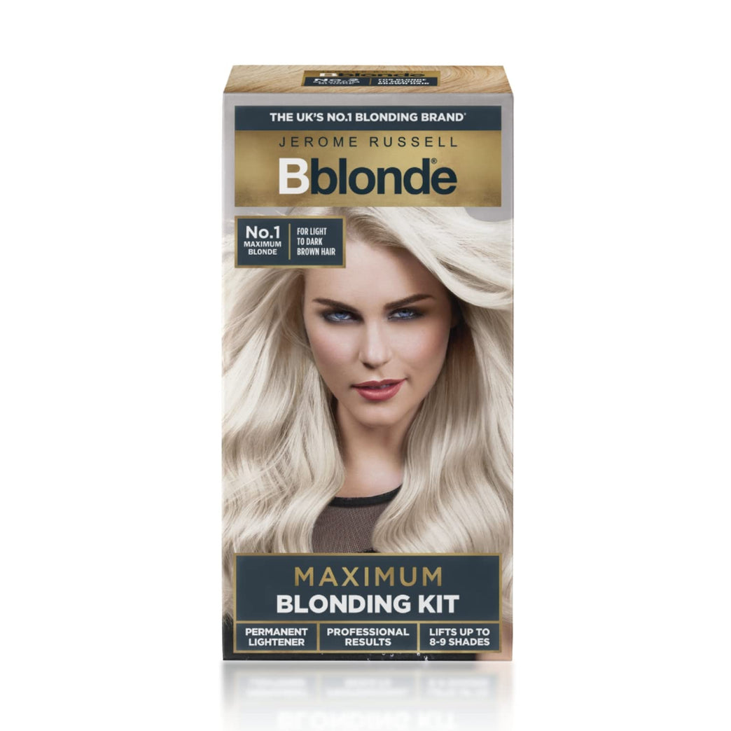 Bblonde Blonding Kit with Avocado Oil - Professional Hair Lightener - Lifts 8-9 Levels