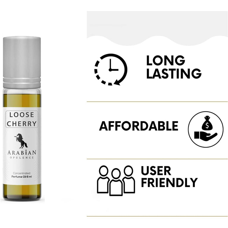 Cherry Opulence Unisex Perfume Oil - 6ml Roll-On Bottle