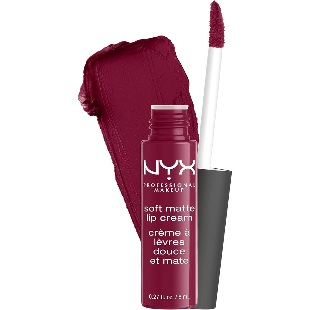 NYX Professional Makeup Soft Matte Lip Cream, Creamy and Matte Finish, Highly Pigmented Colour, Long Lasting, Vegan Formula, Shade: Copenhagen