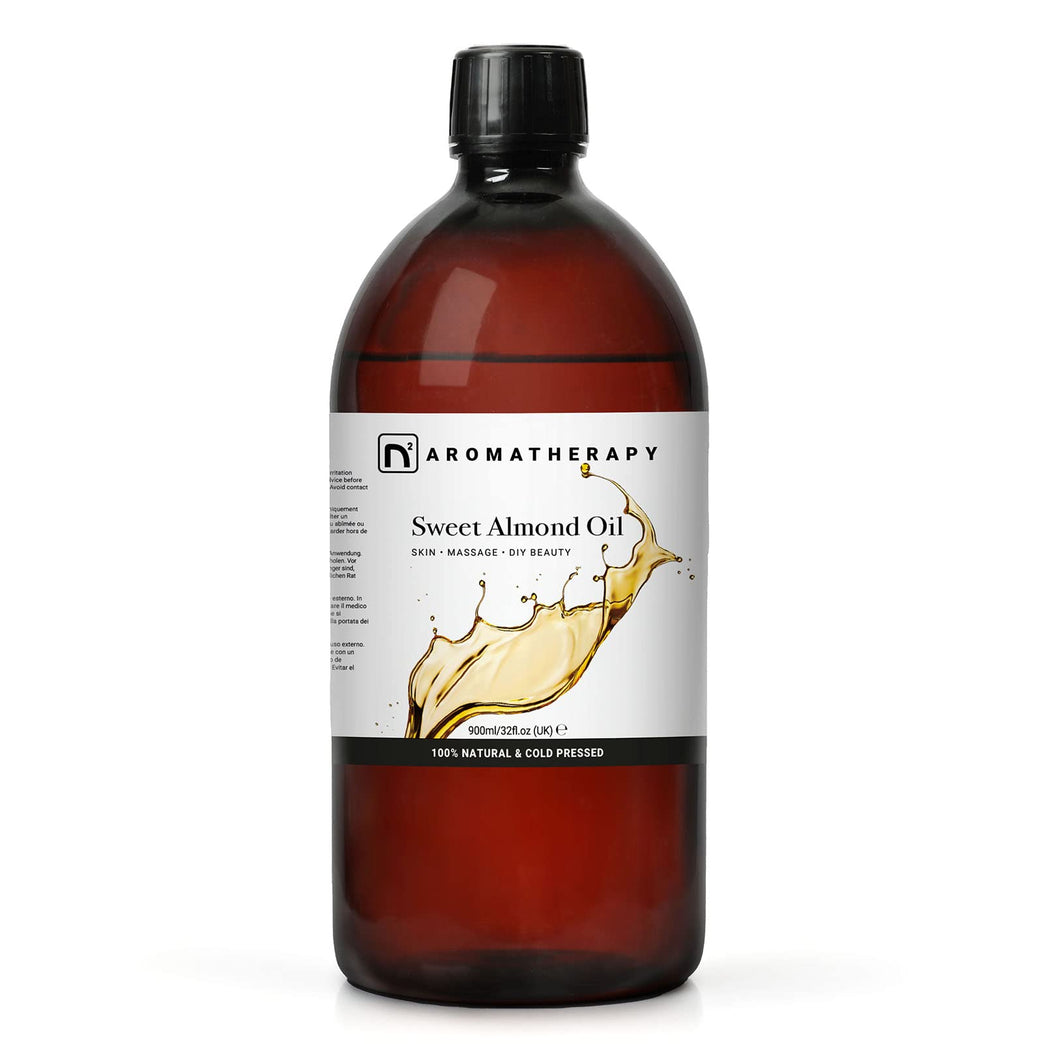 Sweet Almond Oil 900ml – Multipurpose Beauty and Wellness Solution - Natural Skincare and Haircare
