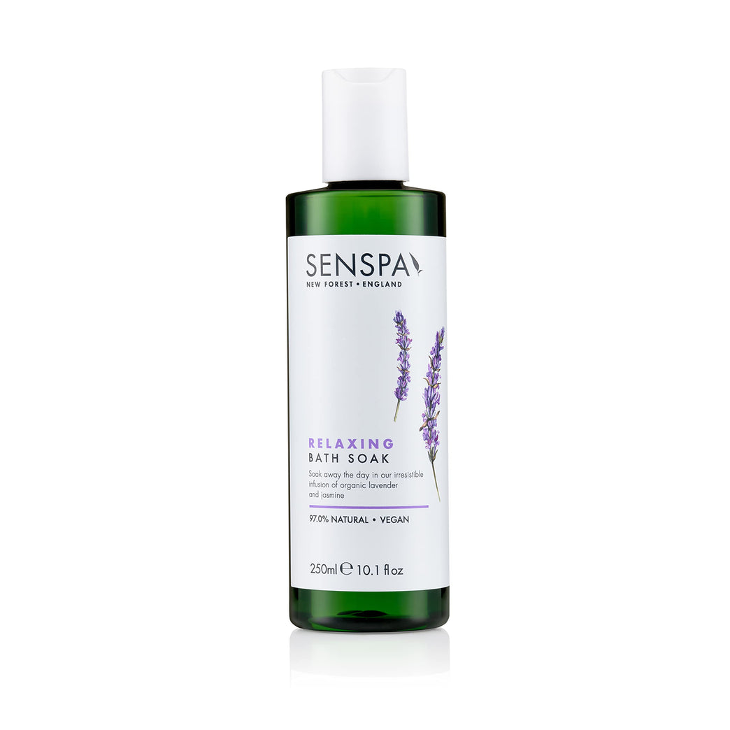 SenSpa Lavender Bath Soak with Vegan Bubble Bath, 250ml