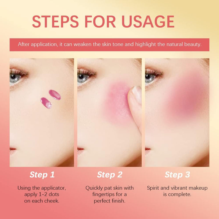 Silky Smooth Matte Finish Liquid Blush and Multi-use Tint in #01 Bliss by Duoffanny