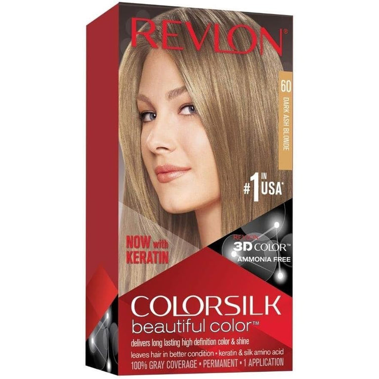 Revlon Colorsilk Beautiful Color, Dark Ash Blonde - Unisex