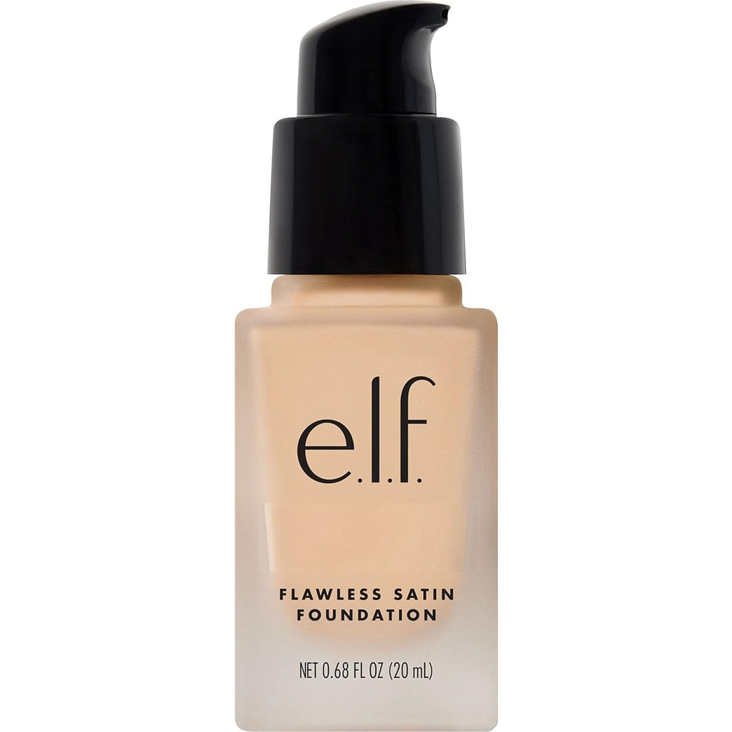 e.l.f. Light Ivory Flawless Finish Foundation - Medium Coverage & Semi-Matte Finish (0.68 Fl Oz/20mL) - Nourishing, Blendable & Buildable for All Skin Types