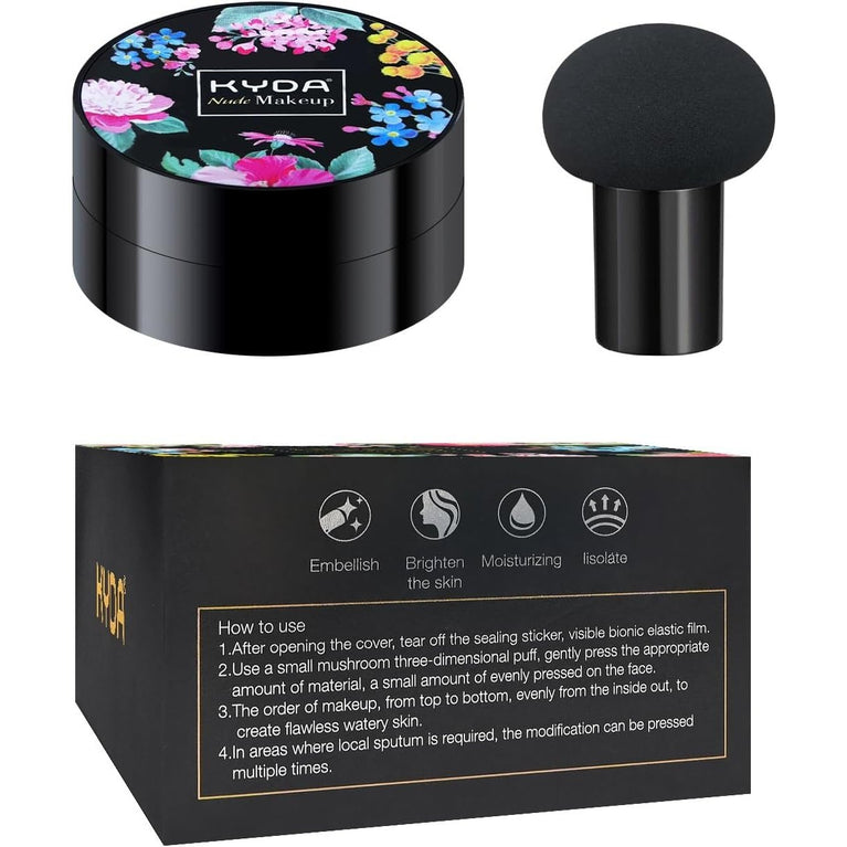 Ownest Flawless Coverage Air Cushion BB Cream with Nourishing Mushroom-Head Applicator