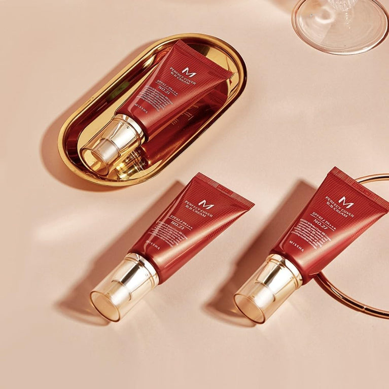 Missha M Ultimate Skin Protection Bb Cream in Light Beige with SPF42, Nourishing Ingredients & Anti-Aging Benefits, 20 ml