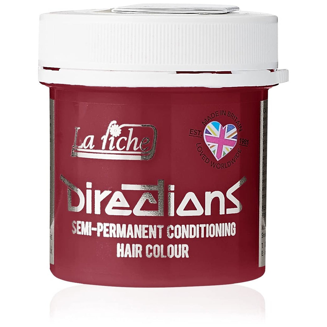 DIRECTIONS Pillarbox Red Semi-Permanent Hair Colour - 88ml Tub