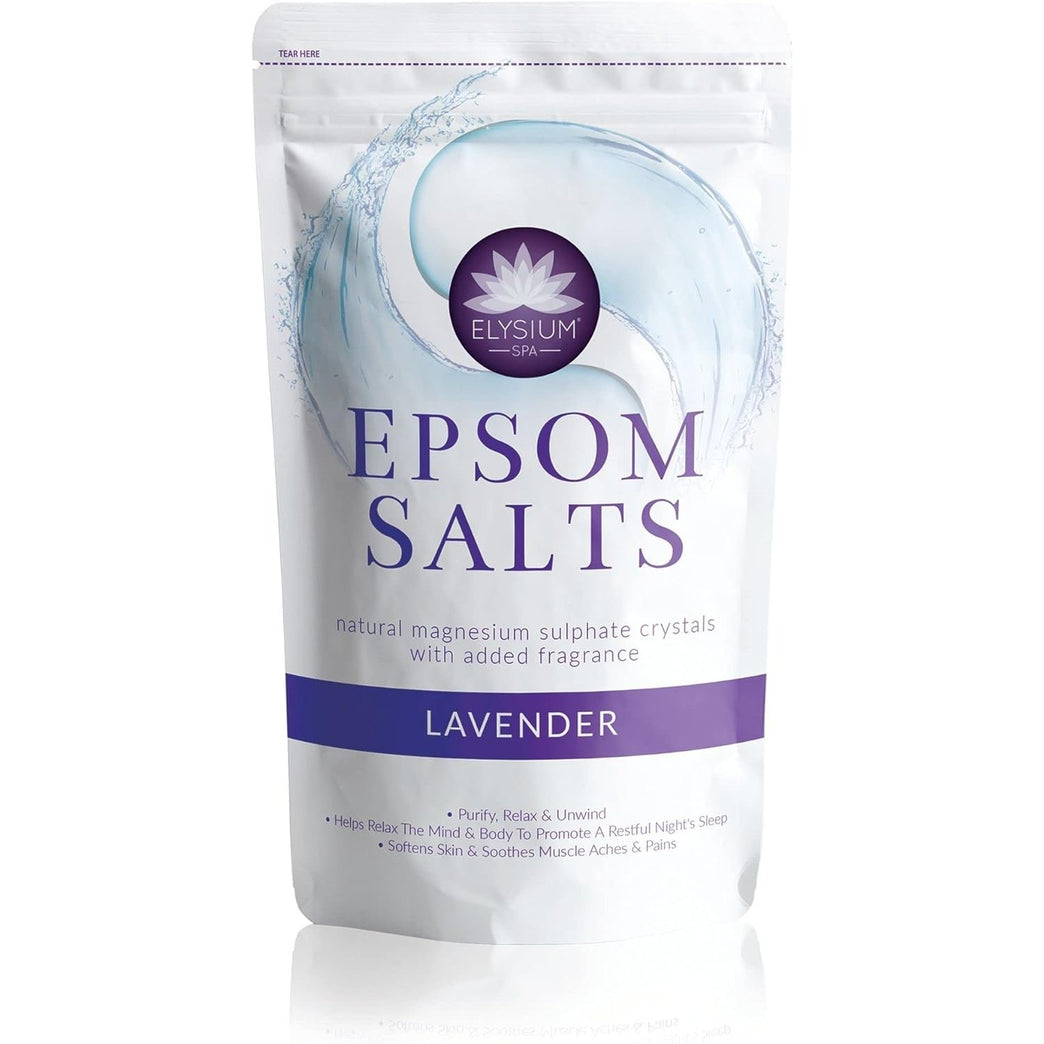 Elysium Spa Lavender Epsom Salts for Therapeutic Bath 1kg