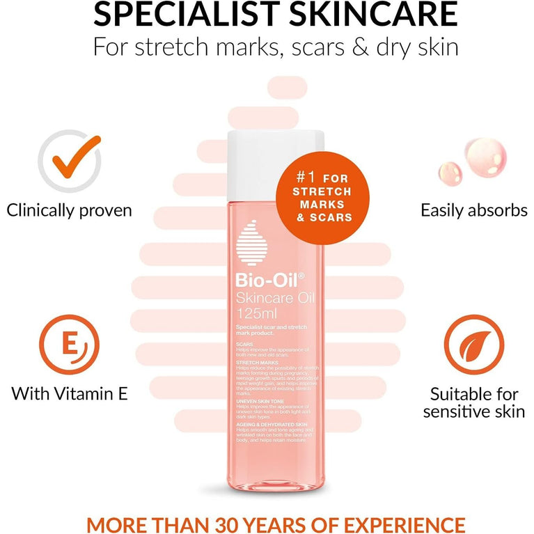 Bio-Oil Skincare Oil - Enhance Skin Texture and Elasticity - 1 x 200 ml