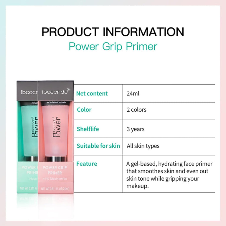 Mrettick Dual-Tone Ultra-Hydrating Primer with Hyaluronic Acid - A Gel Formulation for Long-Lasting, Smooth, and Moisturized Makeup Finish