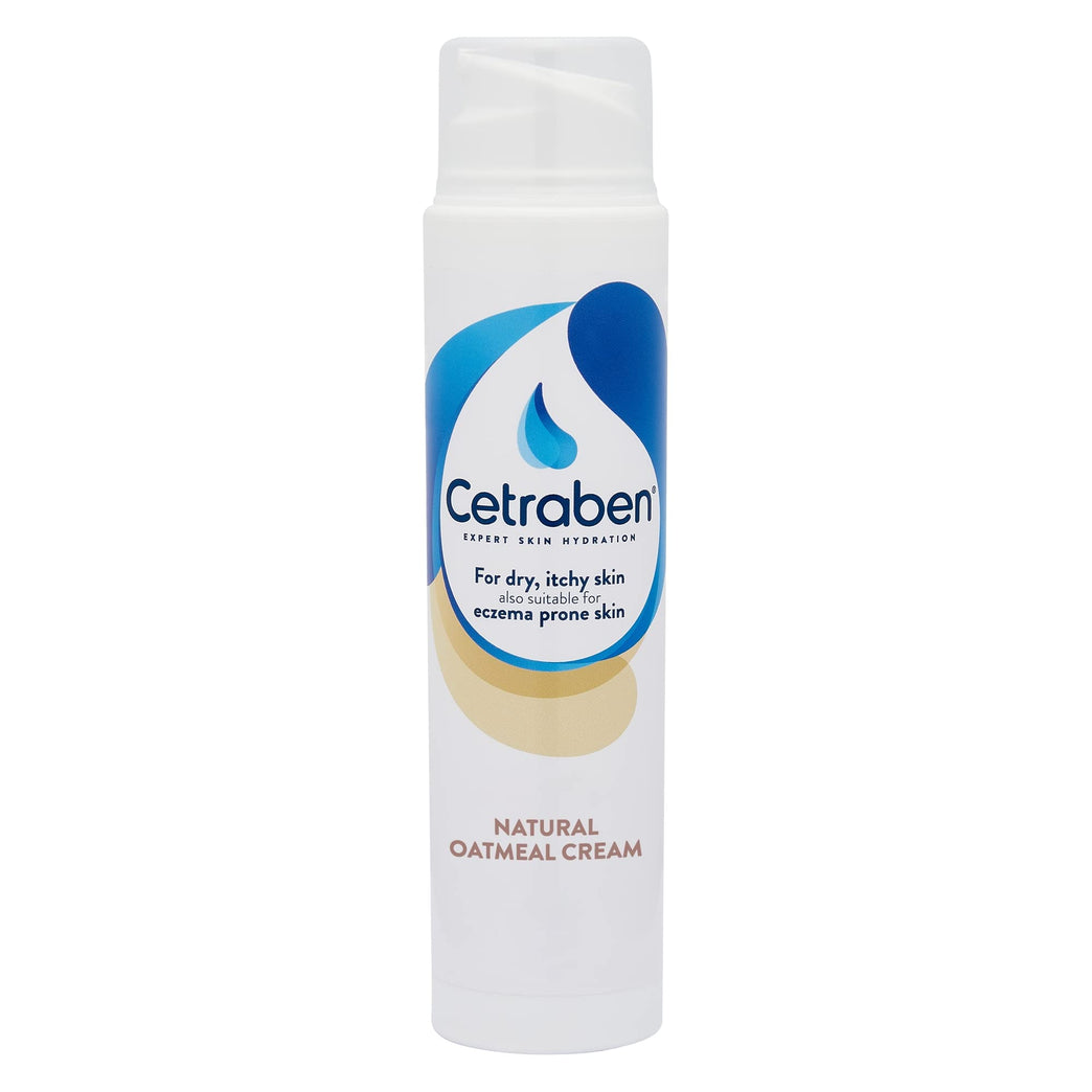 Cetraben Natural Oatmeal Cream Body Cream - Nourishing Moisturizer for Dry and Sensitive Skin (190g)