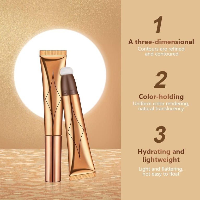 AOOWU All-in-One Bronzer, Illuminate, and Blusher Beauty Stick