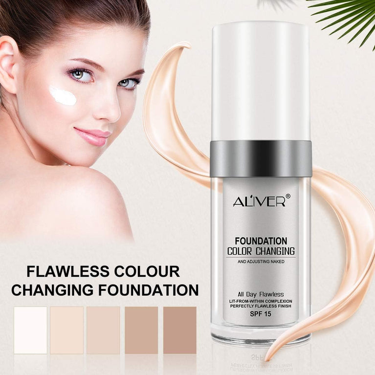 2-in-1 Adaptive Skin Tone Matching Foundation with Moisturizing Benefits and SPF Protection - Duo Pack