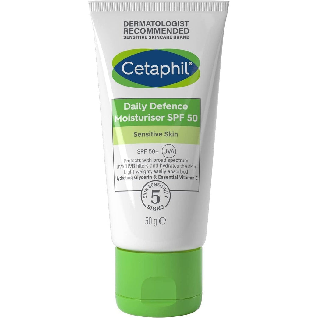 Cetaphil Daily Defence Face Moisturiser SPF 50+ with Glycerin and Vitamin E