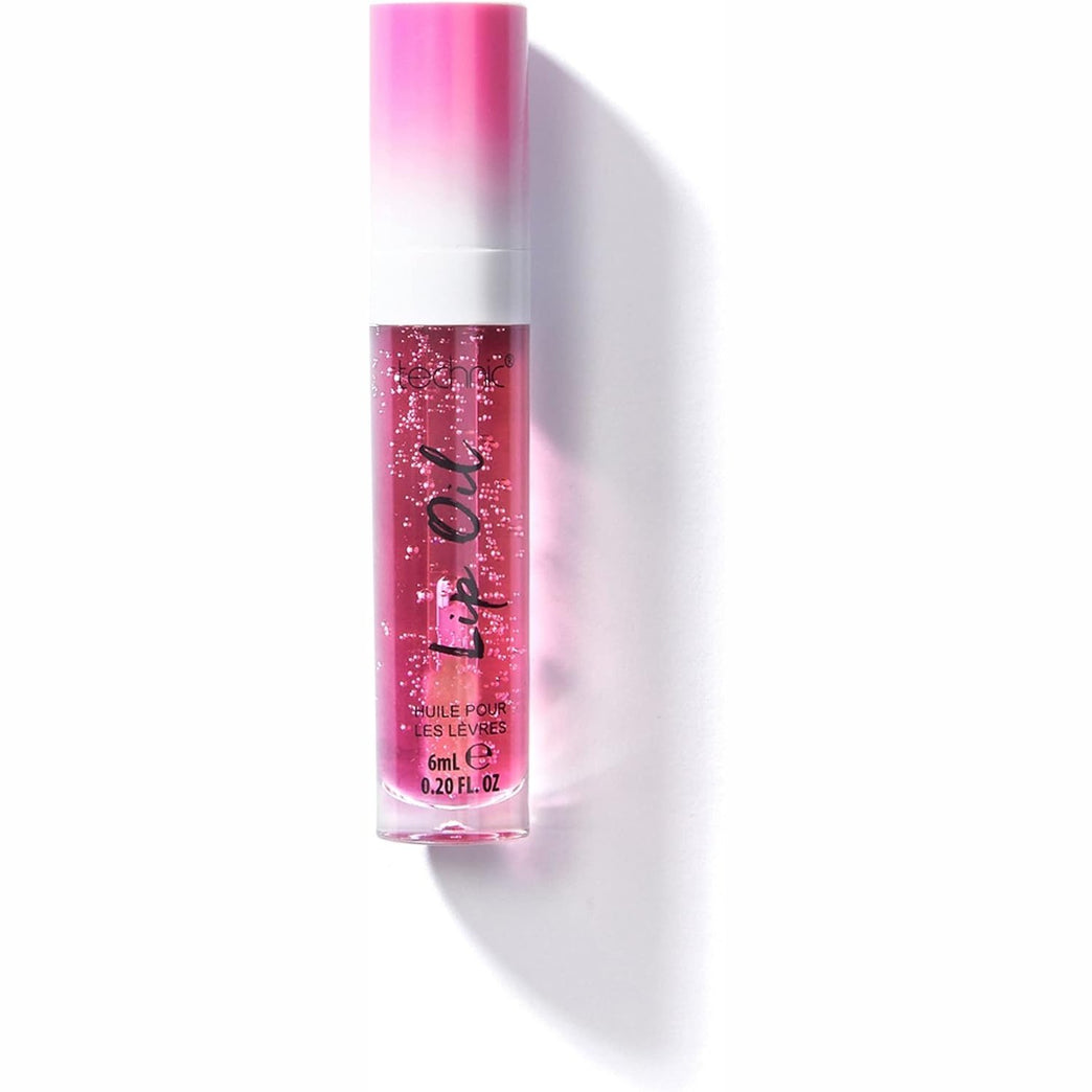 Technic Cherry Flavoured Lip Oil - Non-Sticky, Hydrating, and Glossy Finish for Plump and Smooth Lips