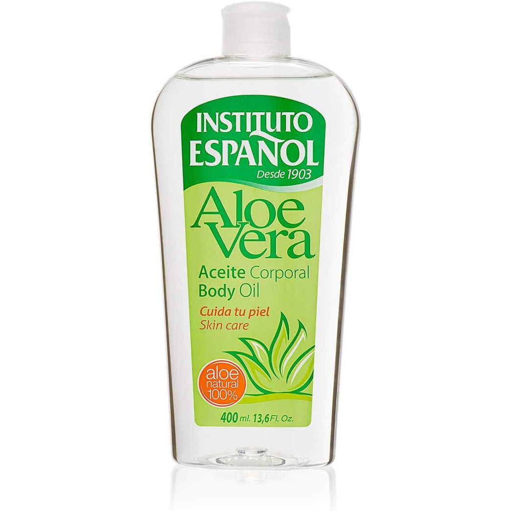 Instituto Espanol 400ml Aloe Vera Body Oil - Nourishing and Hydrating Skin Solution