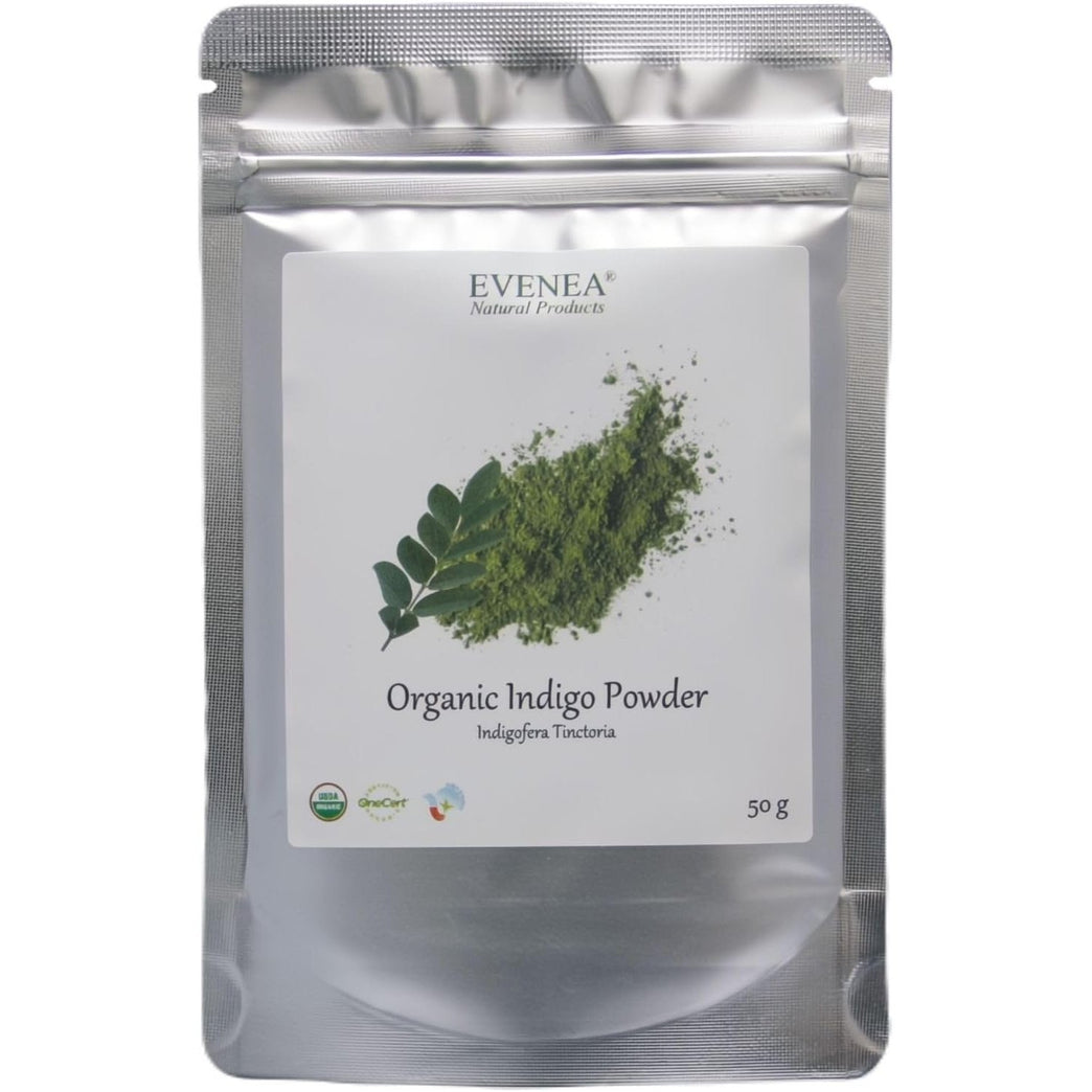 Organic Indigo Leaf Powder from India - Pure and Premium Quality (50g)