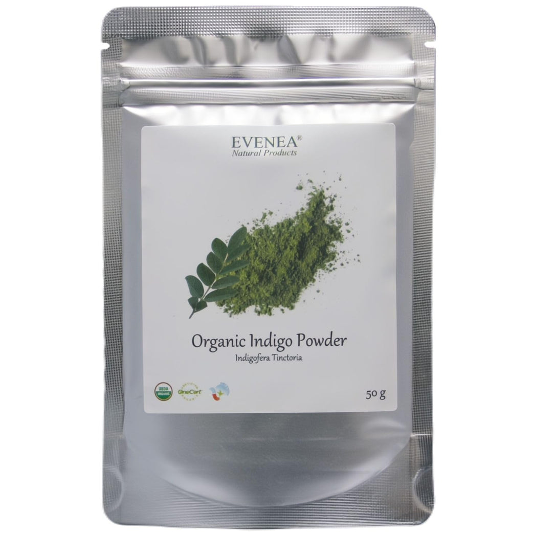 Organic Indigo Leaf Powder from India - Pure and Premium Quality (50g)
