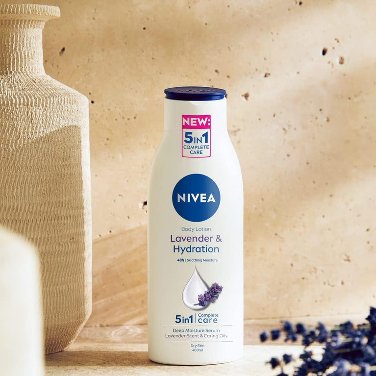 NIVEA Lavender Body Lotion: Deep Moisture and Relaxing Lavender Scent