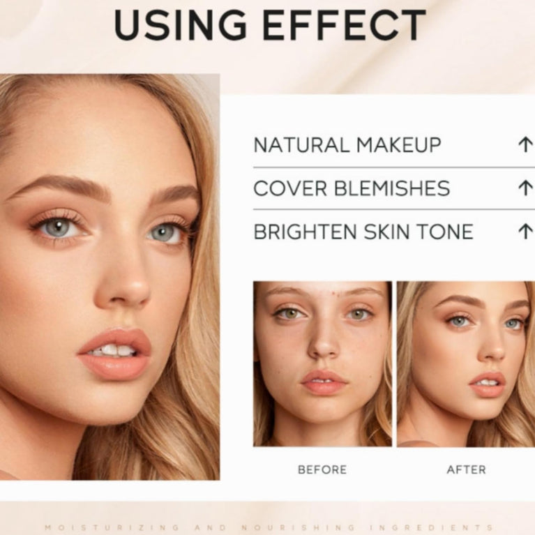 SPF50+ Tinted Moisturiser with Color Correcting BB Cream - Sunscreen & Blemish Concealer, 40g for All Skin Types, Waterproof and Long-Lasting