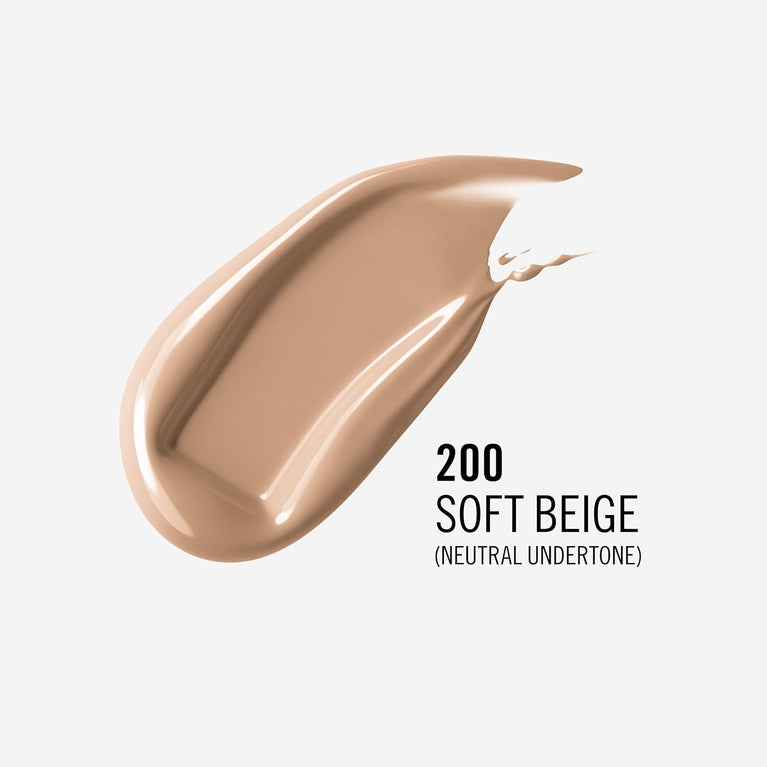 Rimmel 35-Hour Hydrating Foundation with SPF20 - Soft Beige 200 for Full Coverage and Long-Lasting Wear