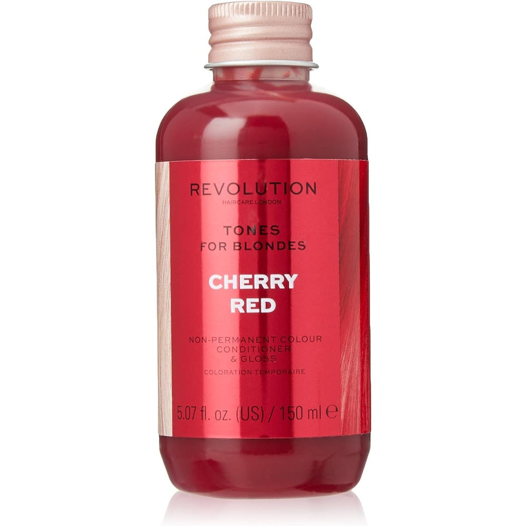 Revolution Beauty London Haircare tones for Brunettes, Add A Hint Of Colour, Transform and Condition Hair, Cherry Red