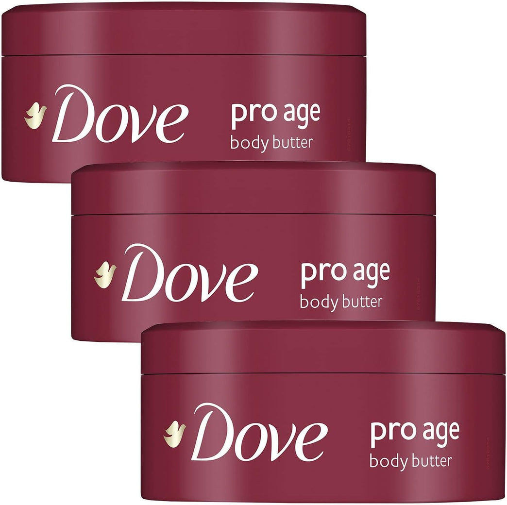 Dove Pro Age Nourishing Body Butter with Olive Oil - Pack of 3 x 250 ml