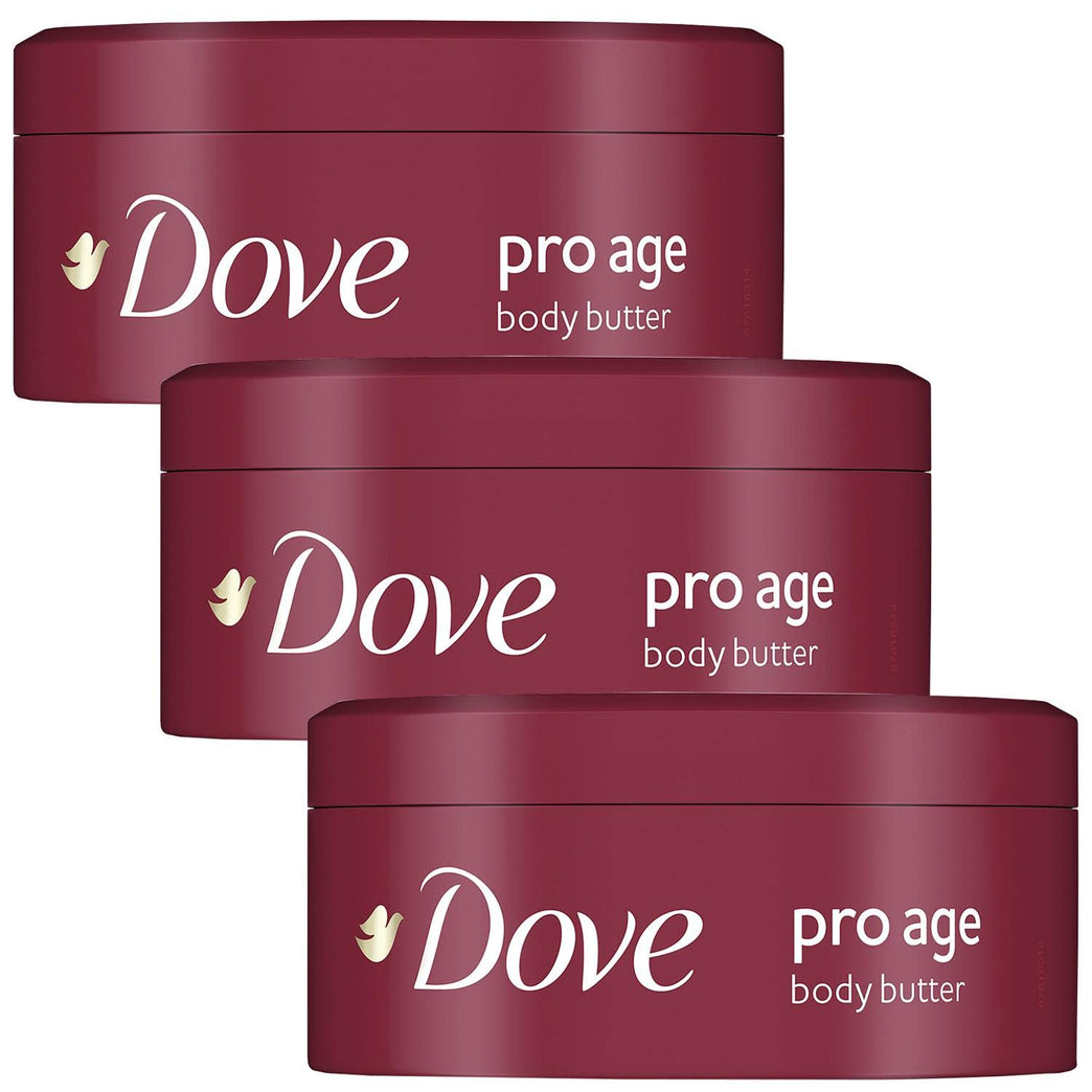 Dove Pro Age Nourishing Body Butter with Olive Oil - Pack of 3 x 250 ml