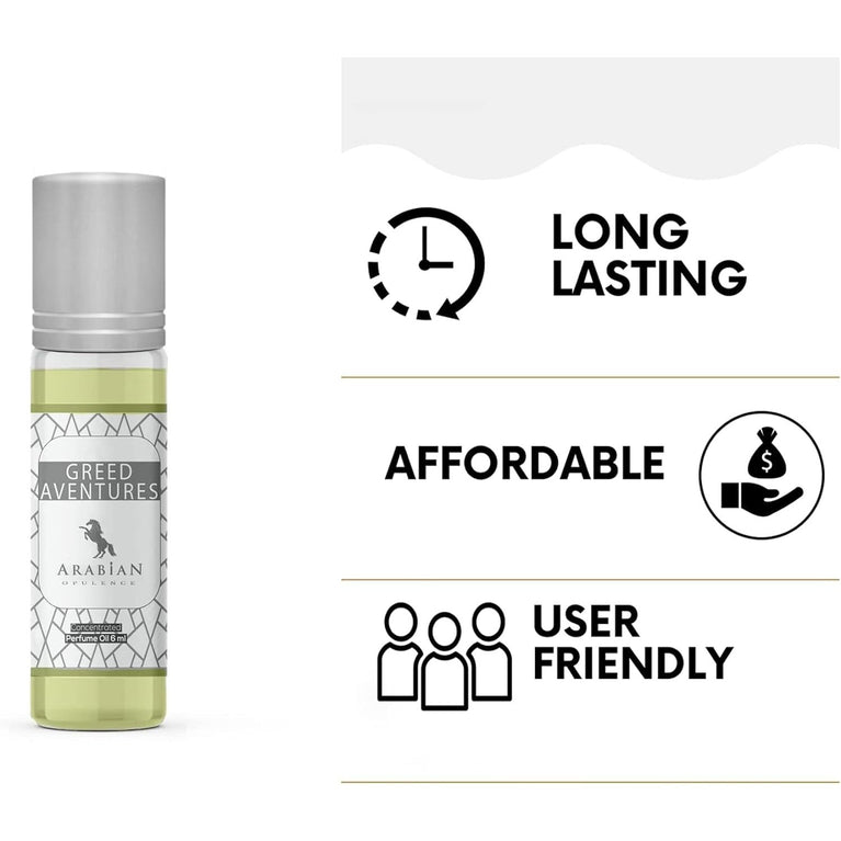 FR78 GREED ADVENTURES Men's Perfume Oil - 6ml Roll-On Bottle