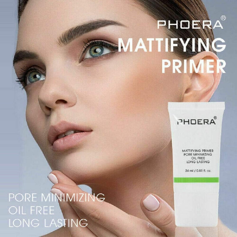 PHOERA Matte Perfection Face Primer with Aquapurity - Oil Controlling Makeup Base for Skin Protection (24ml)