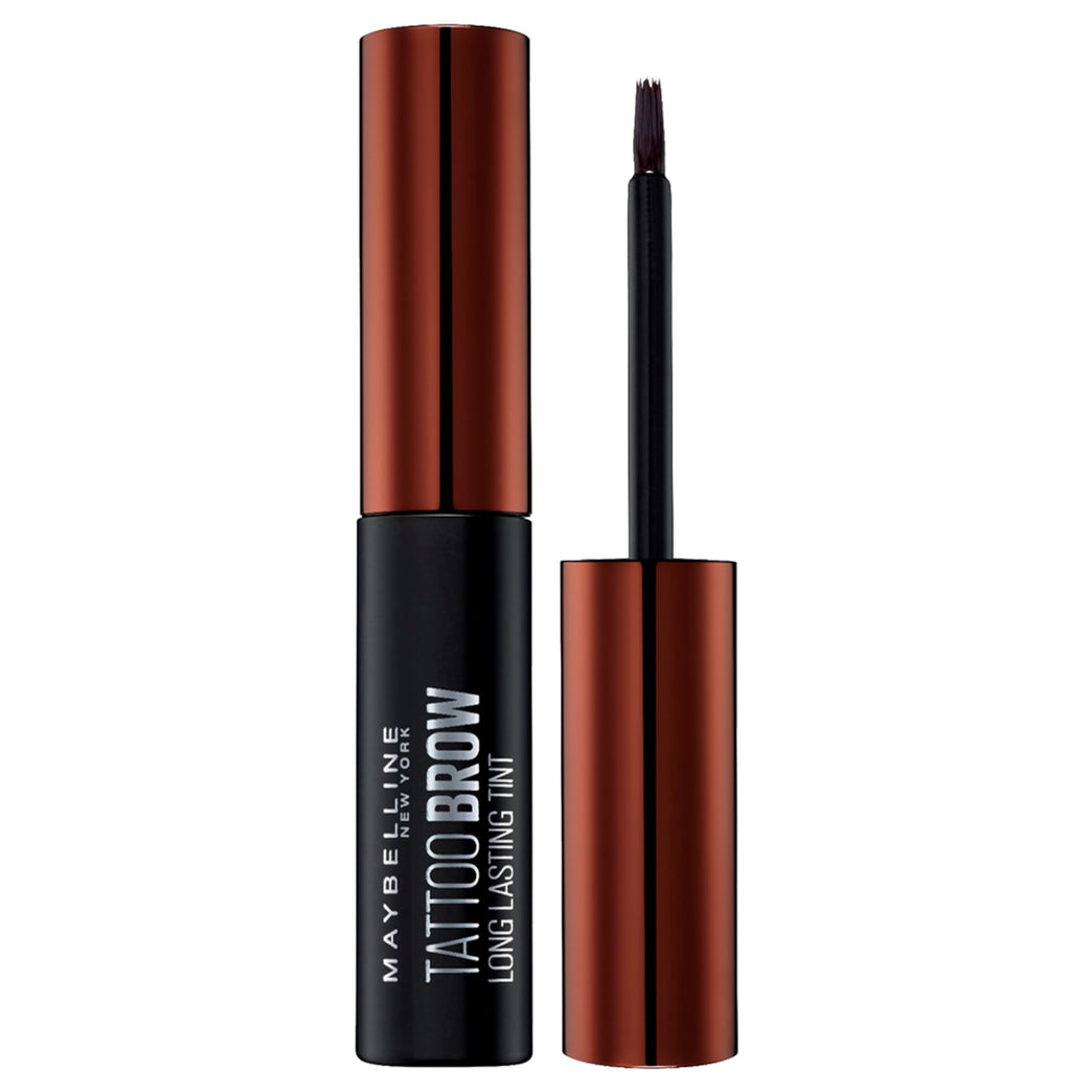 Maybelline New York Dark Brown Waterproof Eyebrow Gel Tint, Semi-Permanent Tattoo Brow Peel Off, Lasts Up to 72 Hours