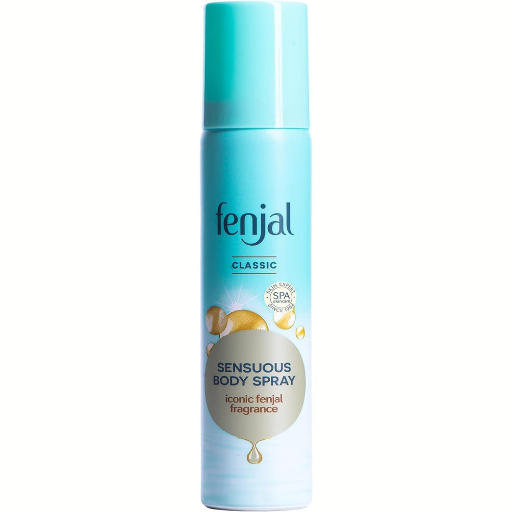 Luxurious Fenjal White Body Spray, 75 ml - Moisturizing and Perfumed