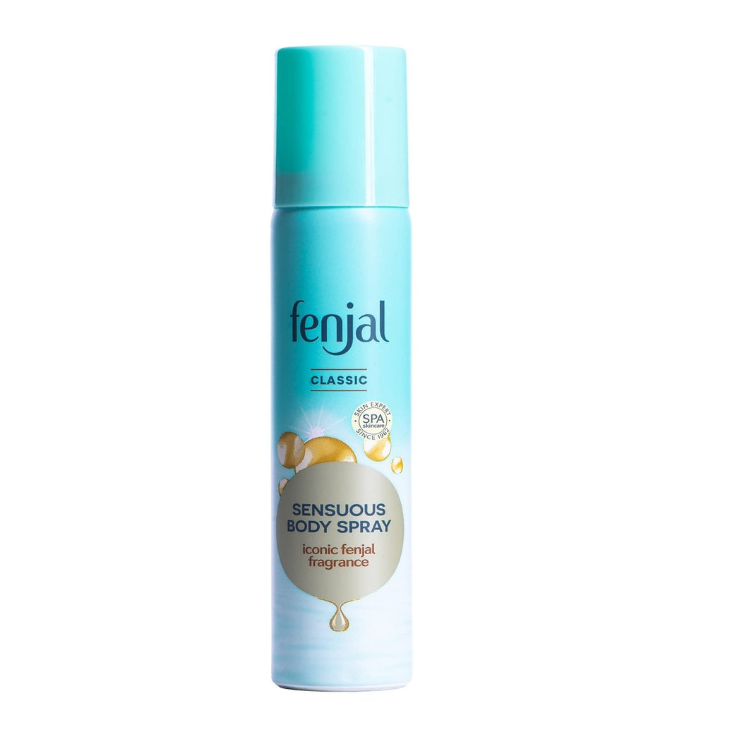 Luxurious Fenjal White Body Spray, 75 ml - Moisturizing and Perfumed