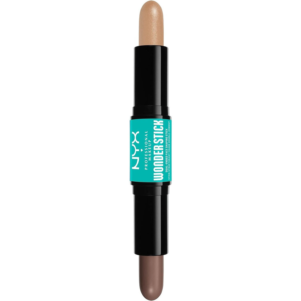 NYX Professional Vegan Makeup Duo, Highlight & Contour Wonder Stick in Fair Shade