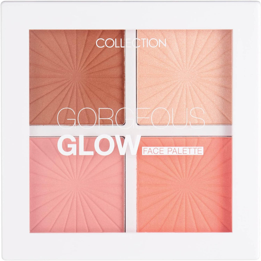 Glow Face Palette: Matte Bronzer, Blusher, and Highlighter Trio, 7.2 g