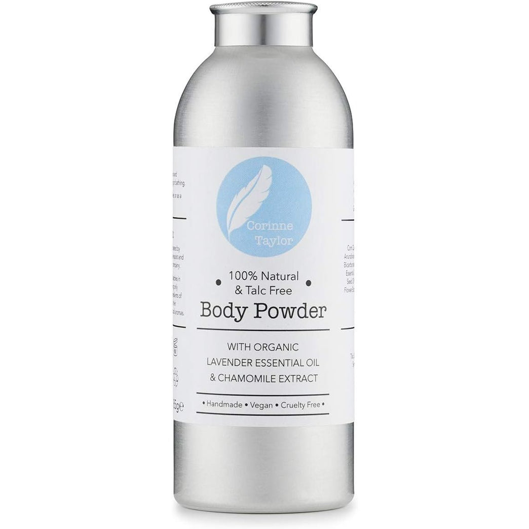 Corinne Taylor Talc Free Body Powder with Organic Essential Oils and Cruelty Free Certification