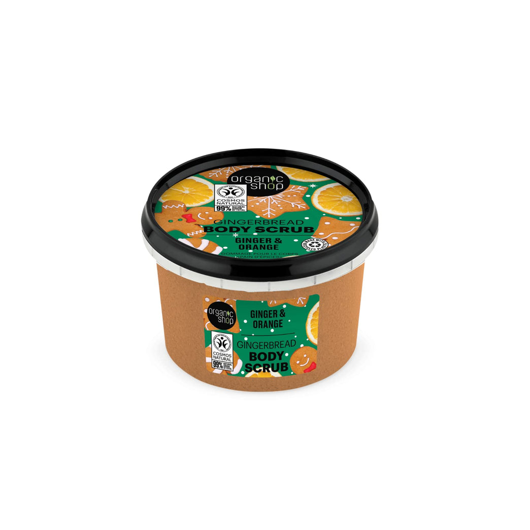 Gingerbread Body Scrub with Organic Ginger Extract and Orange Oil (250ml)