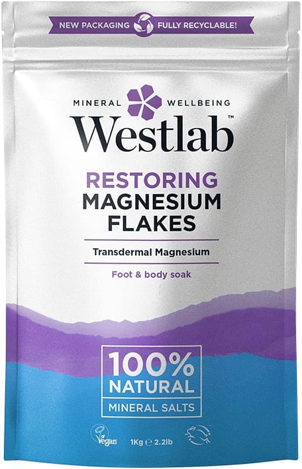 Restorative Magnesium Bath Flakes with 100% Natural Mineral Salts - 1kg