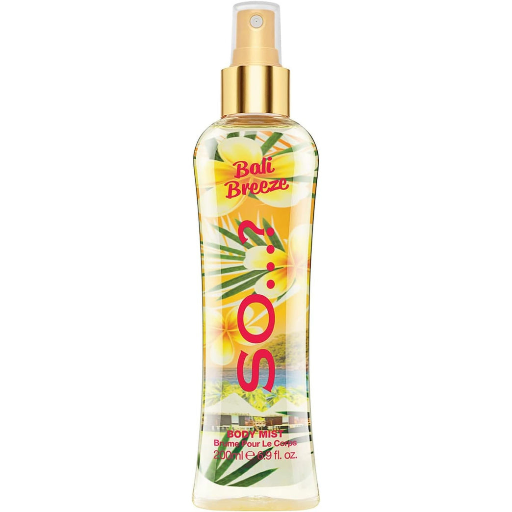So…? Summer Escapes Bali Breeze Body Mist - Long-Lasting Fragrance Spray 200ml